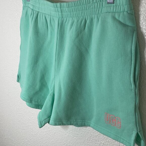 NWT- UGG-Nono short- peppermint green neon pink stitched logo- Size Large - Picture 3 of 9